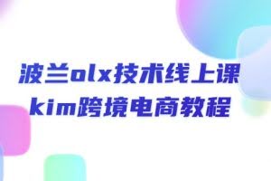 (10967期)波兰olx 技术线上课,kim跨境电商教程