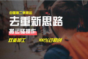 （11682期）去重新思路，详细教你自媒体视频二剪搬运技术，自己加工双重去重100%过…