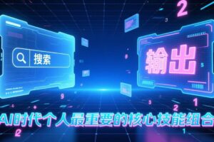 （17074期）付费文章：AI时代个人最重要的核心技能组合：“输出能力”和“搜索能力”