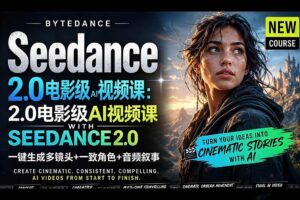 (18415期)Seedance 2.0电影级AI视频课:一键生成多镜头+一致角色+音频叙事