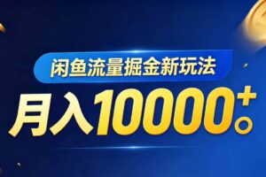 (18471期)闲鱼流量掘金虚拟资料新玩法,月入10000+